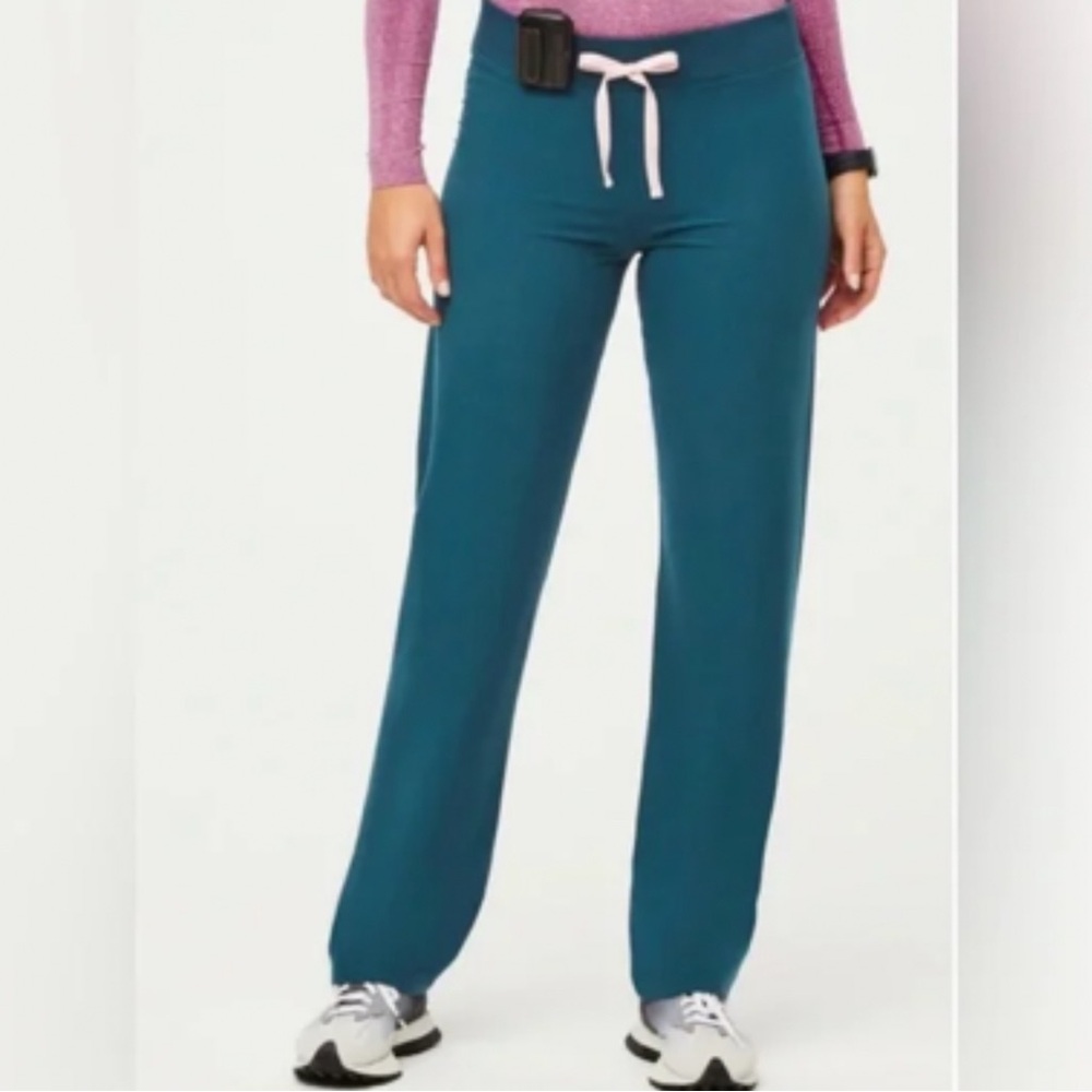 Women’s Caribbean Blue Livingston Basic Scrub Pants, Size Small